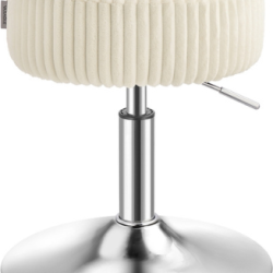 Tabouret de maquillage r&eacute;glable en hauteur 38,5 x 45,5 x 57,5 cm assise ergonomique style moderne e