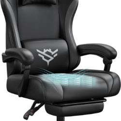 Chaise de bureau ergonomique inclinable avec repose-pieds 70 x 70 x 130 cm confort optimal style mo