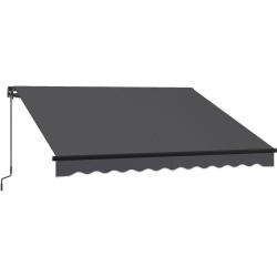 Store banne r&eacute;tractable manuel protection solaire balcon jardin 300 x 250 cm r&eacute;glable style moderne