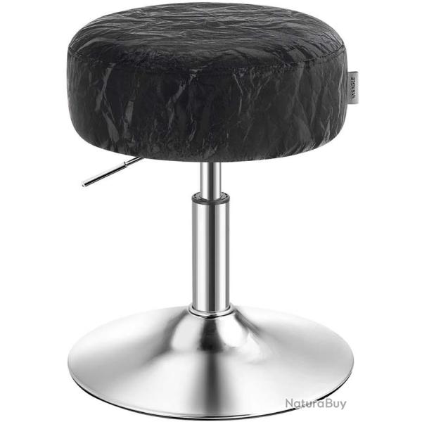 Tabouret de maquillage r�glable en hauteur 38 x 44-60 cm assise ergonomique design moderne en PU no