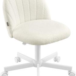 Chaise de bureau r&eacute;glable hauteur 60 x 60 x 88 cm assise ergonomique style moderne chambre en tissu