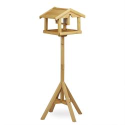 Mangeoire oiseaux ext&eacute;rieure spacieuse avec support 117 x 50 x 50 cm aide les oiseaux design nature
