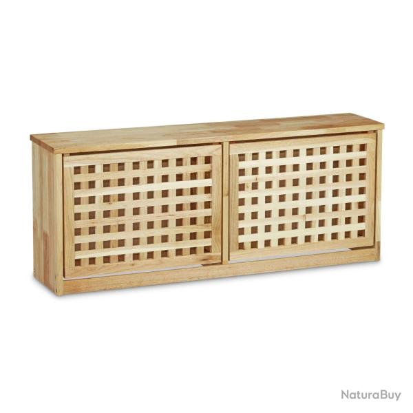 Meuble � chaussures moderne avec banc design �l�gant 38 x 94 x 20 cm en bois de noyer 13_0003285