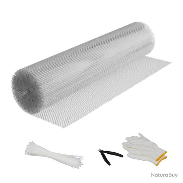 Grillage � mailles fines 1 x 5 m r�sistant aux intemp�ries pour enclos jardin �loigne rongeurs en a