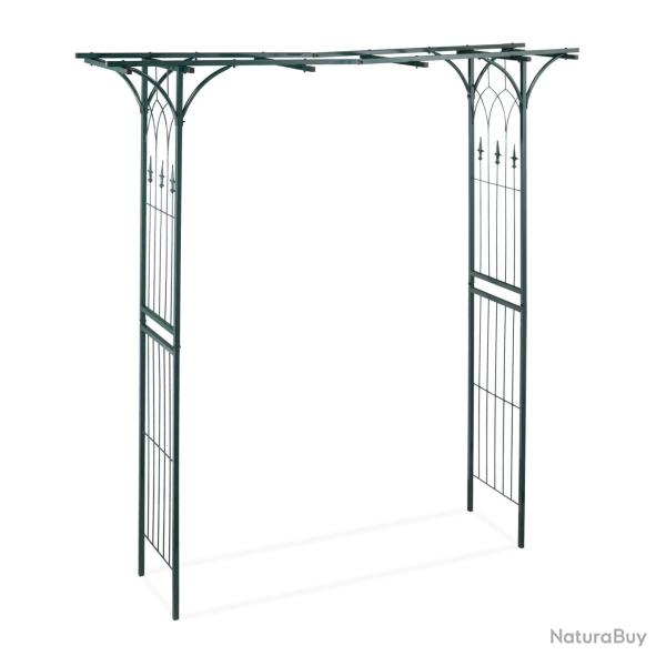 Arcade de rosiers design rectangulaire jardin pour plantes grimpantes et banc confort 200 x 100 x 5