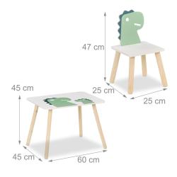 Lot de meubles bas pour la chambre d'enfant activit&eacute;s jeu peinture 60 x 90 x 40 cm en bois jaune 13