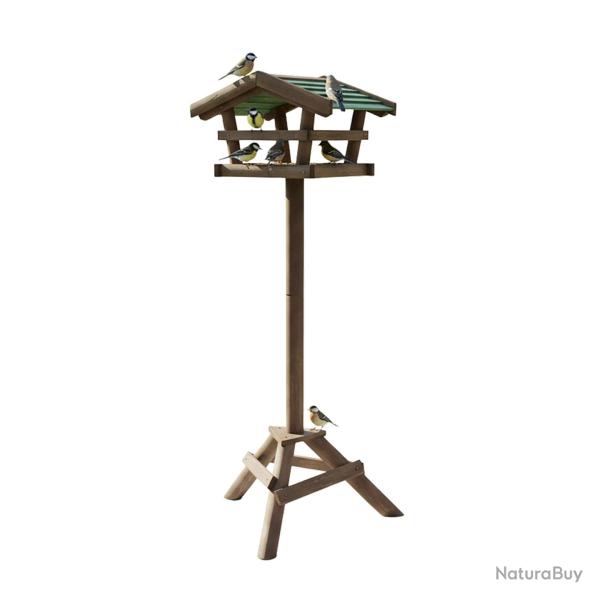 Nichoir � oiseaux sur pied usage ext�rieur 100 x 37 x 43 cm r�sistant aux intemp�ries en bois vert