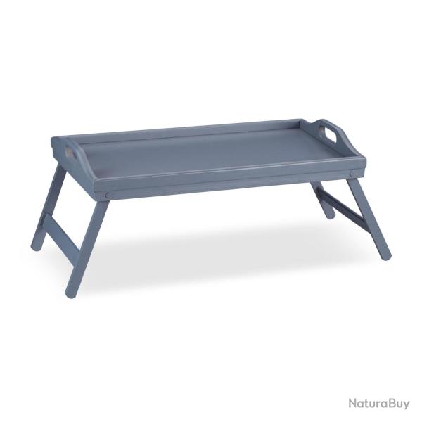 Plateau de service pliant pour petit d�jeuner au lit 23 x 60,5 x 30 cm pratique romantique en bambo