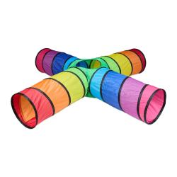 Tunnel de jeu rampant pour enfants int&eacute;rieur ext&eacute;rieur 150 x 50 x 50 cm facile &agrave; monter en polyeste
