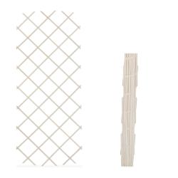 Lot de 3 tuteurs extensibles pour plantes grimpantes jardin terrasse 120 x 30 cm en bois de sapin n