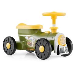 Voiture &agrave; enfourcher esth&eacute;tique avec volant interactif sifflet et rangement 61 x 30 x 38 cm en PP v