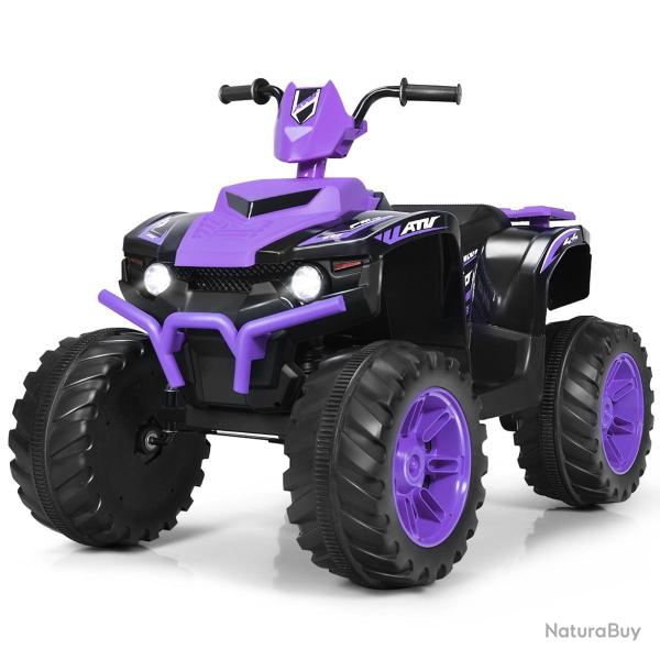 Lot de quads �lectriques 104 x 67 x 74 cm pour enfants 3-7 ans avec musique et d�marrage lent en pp