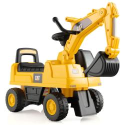 Tracteur pour enfant jouet pelle 74 x 30 x 54 cm 4 roues antid&eacute;rapantes rangement sous le si&egrave;ge en