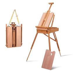 Chevalet r&eacute;glable tr&eacute;pied multifonction avec tiroir 71 x 114 x 180 cm assise ergonomique design mod