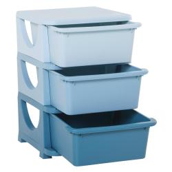 Organisateur de jouets pour enfants trois niveaux 37 x 37 x 56,5 cm bacs amovibles nettoyage facile