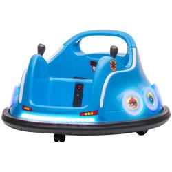 Voiture tamponneuse enfants 73 x 73 x 44 cm t&eacute;l&eacute;commande rotation 360&deg; salon jardin design tendance