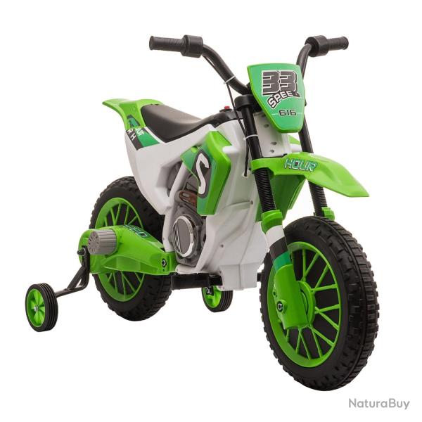 Moto cross �lectrique enfant 3 � 5 ans 106.5 x 51.5 x 68 cm stabilit� roulettes amovibles confort c