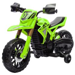 Moto cross &eacute;lectrique 3-8 ans 105 x 57 x 62 cm roues stabilisatrices vitesse 3 km/h design tendance