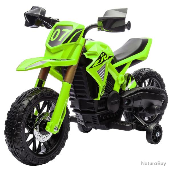 Moto cross �lectrique 3-8 ans 105 x 57 x 62 cm roues stabilisatrices vitesse 3 km/h design tendance
