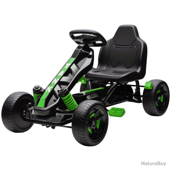 Kart � p�dales pour enfant 100 x 59 x 60.5 cm roues eva antid�rapantes frein s�curis� moderne jardi