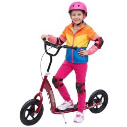 Trottinette enfant 2 roues 120 x 52 x 88 cm guidon r&eacute;glable roues 30 cm pour 5 &agrave; 12 ans moderne &eacute;pu