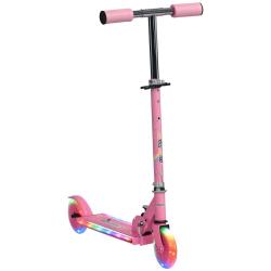 Trottinette enfant pliable 67 x 32 x 78 cm guidon r&eacute;glable 4 niveaux roues lumineuses 3 &agrave; 7 ans mod