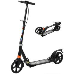 Trottinette enfant pliable 94 x 36 x 103 cm guidon r&eacute;glable freins avant et arri&egrave;re design moderne