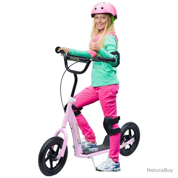 Trottinette enfant 2 roues jardin 120 x 52 x 88 cm guidon r�glable plateau antid�rapant moderne l�g