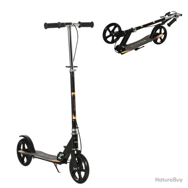 Trottinette pliable pour enfant 86 x 35 x 93-103 cm guidon 3 positions double frein antid�rapant mo