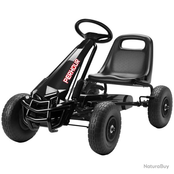 Kart � p�dales pour enfants ext�rieur 110 x 61 x 62 cm si�ge r�glable pneus eva 25 cm design modern