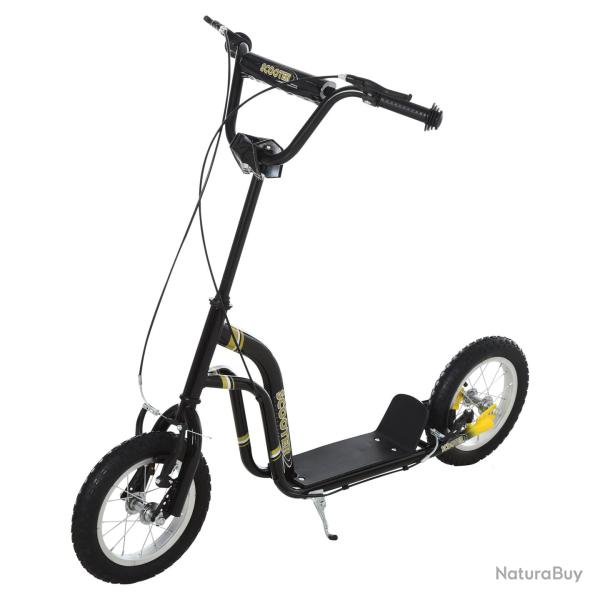 Trottinette enfant tout terrain 120 x 58 x 95 cm grandes roues pneumatiques hauteur r�glable design