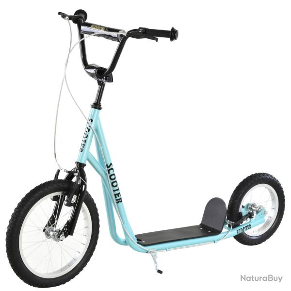 Trottinette pour enfants et grands 135 x 58 x 94 cm pneus gonflables guidon r�glable moderne tendan