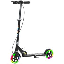 Trottinette pour enfants pliable guidon r&eacute;glable 73 x 36 x 73-89 cm roues lumineuses frein double m