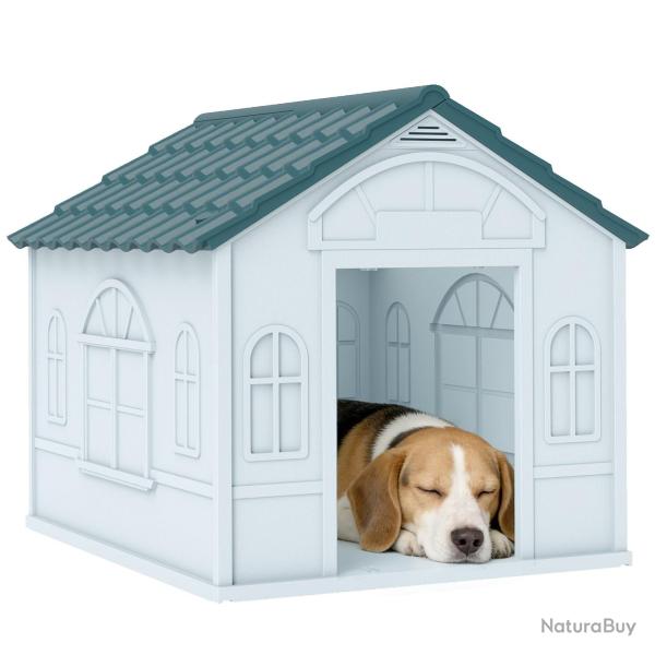 Niche pour chien 65 x 75,7 x 63 cm entr�e large r�sistant aux intemp�ries entretien facile rustique