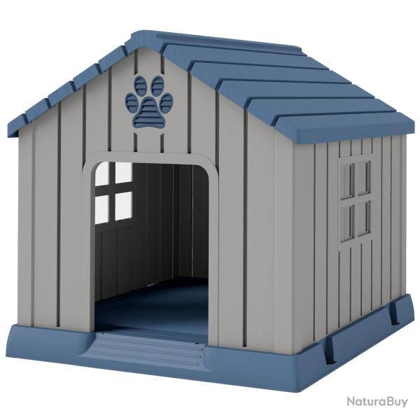 Niche pour chien ext�rieure jardin terrasse 85 x 79 x 82 cm plancher sur�lev� a�rations rustique de