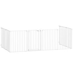 Barri&egrave;re de s&eacute;curit&eacute; parc chien et enfant 61 x 75 x 3 cm pliable porte une main verrouillage salon