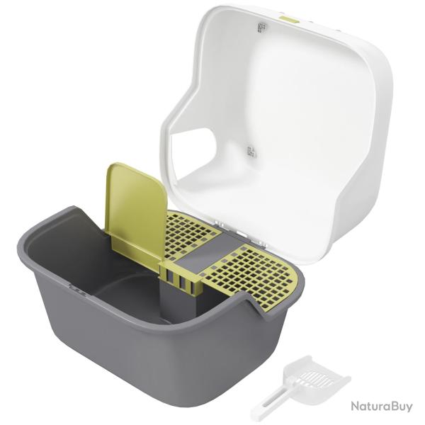 Maison de toilette pour chat semi-ferm�e 50 x 50 x 39 cm intimit� anti-fuite nettoyage facile desig