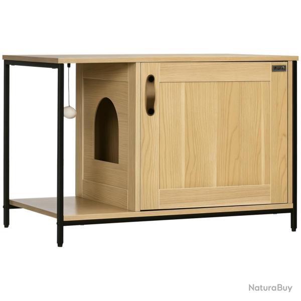 Maison de toilette pour chat entr�e lat�rale 80 x 48 x 55 cm grand cocon jouet suspendu industriel