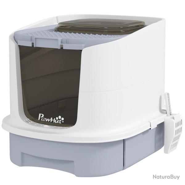 Maison de toilette ferm�e pour chat 40.5 x 52.5 x 42.5 cm r�duction des odeurs nettoyage facile mod