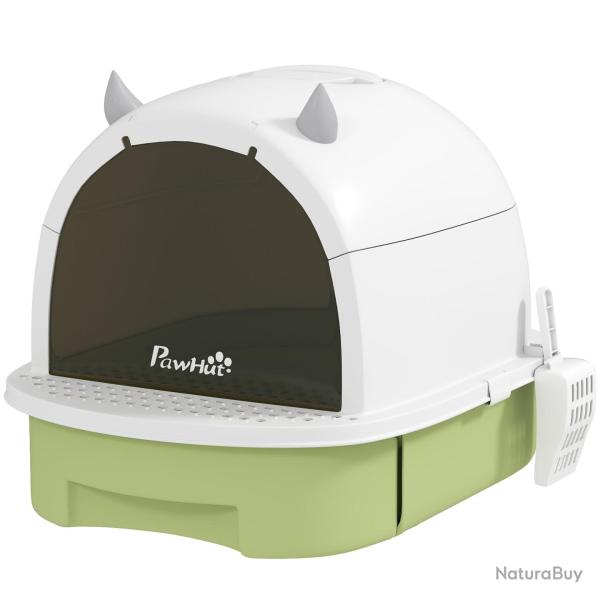 Maison de toilette pour chat 40,5 x 52 x 39 cm filtre charbon actif nettoyage facile tiroir moderne