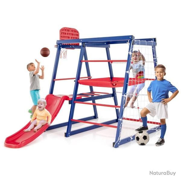 Aire de jeux int�rieure 7 en 1 150 x 142 x 146 cm parfait pour le d�veloppement physique et fini en