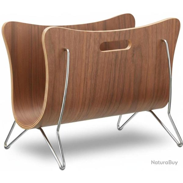 Porte-revues design moderne pratique 30 x 37 x 25 cm en bois marron 13_0018075