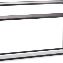 Table console rectangulaire moderne salon 110 x 30 x 70,5 cm avec espace de rangement et finition &eacute;