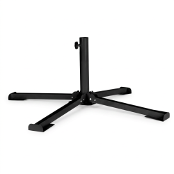 Support &agrave; parasol pliable pour jardin balcon 31 x 85 x 85 cm utilisation facile en acier noir 13_00