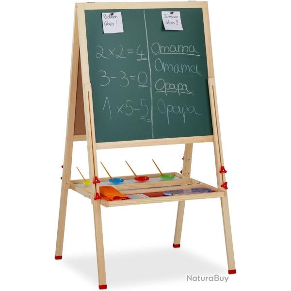 Tableau droit pour enfants avec rouleau de papier 160 x 65 x 69 cm jeu �ducatif cr�atif ambiance na