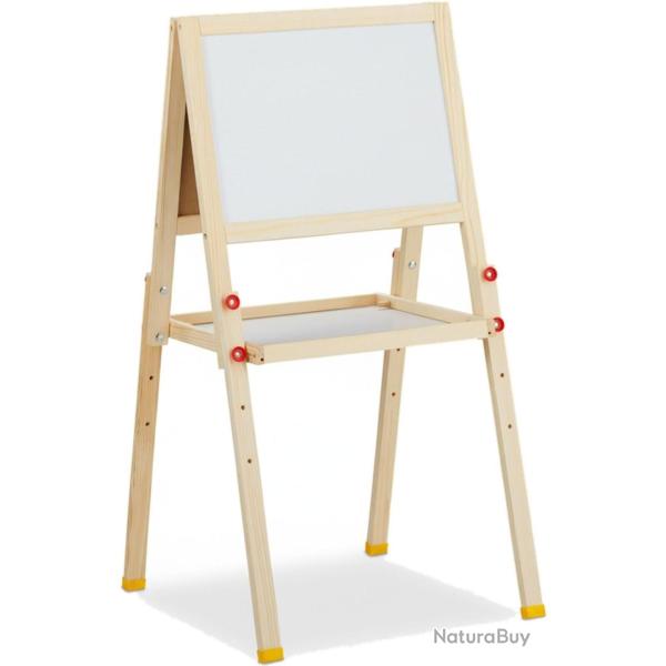 Tableau droit pour enfant r�glable hauteur 77 x 39 x 44,5 cm cr�atif avec surface double et design