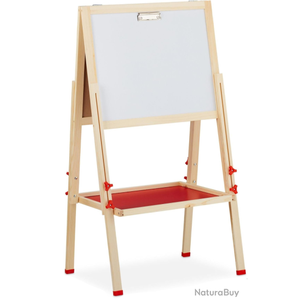 Tableau droit r�glable en hauteur pour enfants 135 x 55 x 52 cm usage ludique et �ducatif style mod