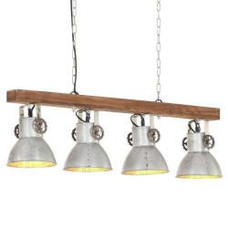 Plafonnier industriel &eacute;l&eacute;gant pour salon cuisine 90 x 17 x 25 cm ambiance cozy en fer argent&eacute; 02_00