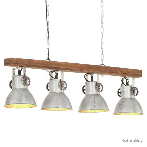 Plafonnier industriel �l�gant pour salon cuisine 90 x 17 x 25 cm ambiance cozy en fer argent� 02_00