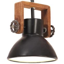 Lampe suspendue industrielle 101 x 19 x 19 cm ambiance cosy style contemporain en fer noir 02_00466